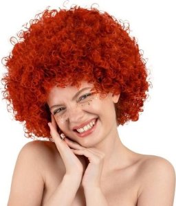 Peruka Afro ruda 1