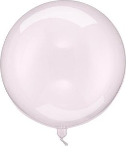 Balon Kula transparentny róż 40cm 1