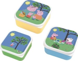 Lunch box 3szt Świnka Peppa 1