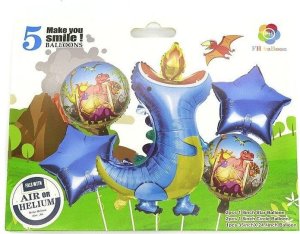 Balony party Smok 5szt 1