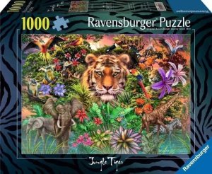 Ravensburger Puzzle Tygrys w ogrodzie 1000 elementów 1