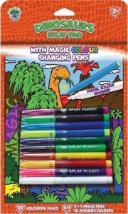 Książeczka z magicznymi mazakami Dinozaury 1