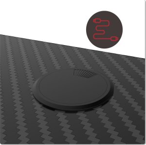 Biurko gamingowe SHADOW GAMER elektryczne 1.0 czarne 120 cm 13