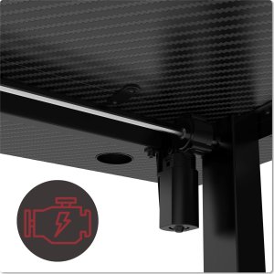 Biurko gamingowe SHADOW GAMER elektryczne 1.0 czarne 120 cm 9