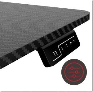 Biurko gamingowe SHADOW GAMER elektryczne 1.0 czarne 120 cm 10