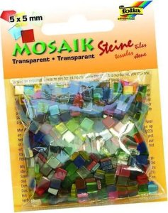 Kamyczki transparentne 5x5mm 700szt 2