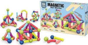 Klocki magnetyczne 3D 84el 1