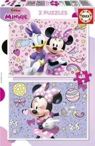 Puzzle 2x48 Myszka Minnie 1