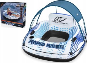 Dmuchane Koło do pływania Hydro-Force z Daszkiem 123x123x51cm BESTWAY + Dno z siatki + Oparcie 7