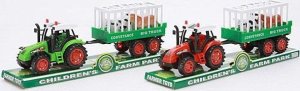 Traktor z przyczepą i zwierzętami 1