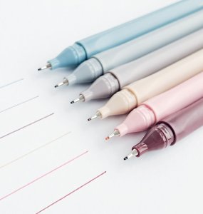 Cienkopisy Satin Gold 6 kolorów 3