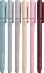 Cienkopisy Satin Gold 6 kolorów 6
