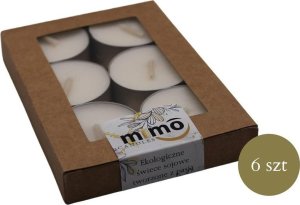 Tealight z wosku sojowego bezzapachowe 14g 6szt 1