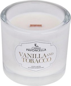 Świeczka sojowa Vanilla and Tabacco biała 170g 1