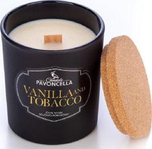 Świeczka sojowa Vanilla and Tabacco czarna 135g 1