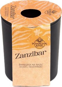Świeczka sojowa Powąchaj mnie Zanzibar czarna 1