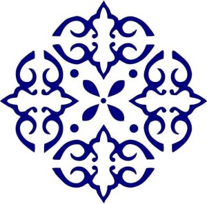 Szablon ornament 20x30cm 1