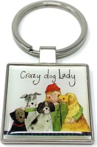Brelok do kluczy K29 Crazy Dog Lady Psiara 1