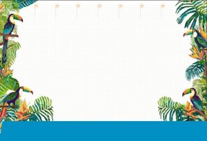 Podkład na biurko notes B3 - tropiki 1