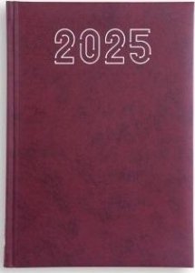 Kalendarz 2025 A5 standard bordowy 1