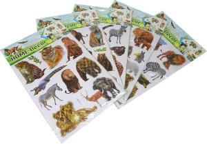 Naklejki 3D na ścianę zierzęta MIX 1