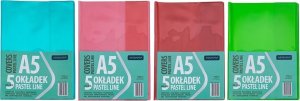 Okładka A5 Pastel Line nieregulowana (5szt) ASTRA 1