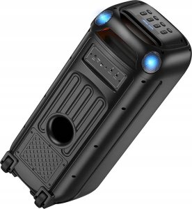 HOCO głośnik bluetooth + 2 x bezprzewodowe mikrofony HA13 Max czarny 4