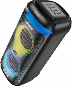 HOCO głośnik bluetooth + 2 x bezprzewodowe mikrofony HA13 Max czarny 6