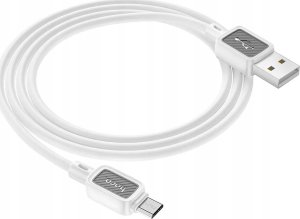 Kabel USB Hoco USB-A - microUSB 1 m Biały 2