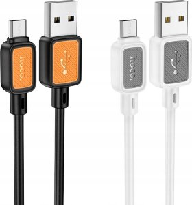 Kabel USB Hoco USB-A - microUSB 1 m Biały 3