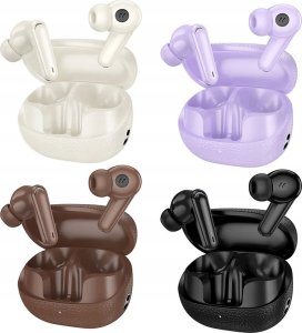 HOCO słuchawki bezprzewodowe bluetooth TWS EQ23 brązowe 3