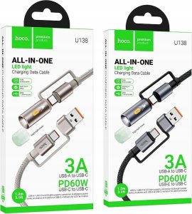 Kabel USB Hoco USB-A - USB-C 1.2 m Czarny 7