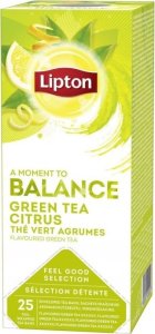 Lipton Herbata zielona cytrusowa A moment to Balance 25 kopert 1