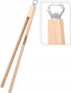 SZCZYPCE DREWNIANE DO GRILLA 48CM Z OTWIERACZEM 1