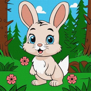 Malowanie po numerach - Magiczny królik Kids 1