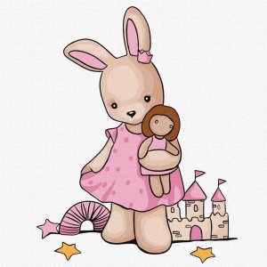 Malowanie po numerach - Charming princess Kids 1