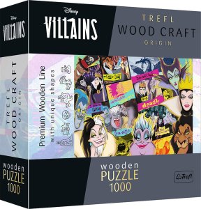 Trefl Puzzle drewniane Villains Zlot złoczyńców 1000 elementów 1