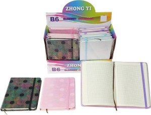 Notes B6 z gumką MIX 1