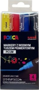 Markery plakatowe PC-1M 4 kolory POSCA UNI 1
