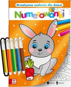 Kolorowanka po numerach z pisakami 1