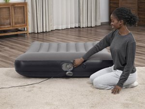 Bestway 2os Dmuchany Materac Tritech Wbudowana pompka USB 191x137cm 671BR 6