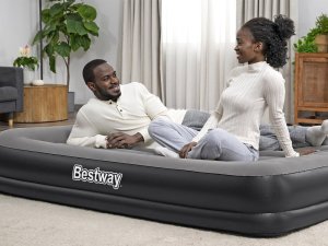 Bestway dmuchany Materac Tritech z wbudowaną pompką USB 152x203cm 671BU 11