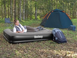 Bestway dmuchany Materac Tritech z wbudowaną pompką USB 152x203cm 671BU 13