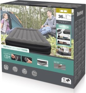 Bestway dmuchany Materac Tritech z wbudowaną pompką USB 152x203cm 671BU 15