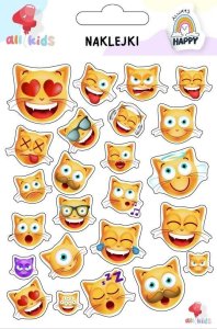 Naklejki dla dzieci Kotki emotki 1