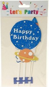Topper na tort kosmos 29x16cm 1