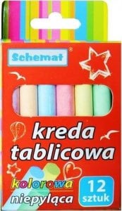 Kreda tablicowa 12szt kolor 1