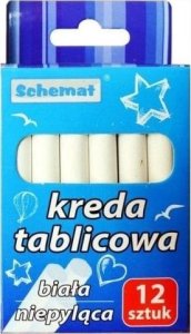 Kreda tablicowa 12szt biała 1