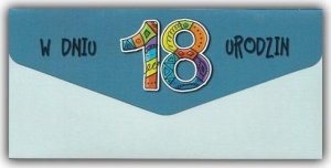 Karnet-koperta Urodziny 18 1