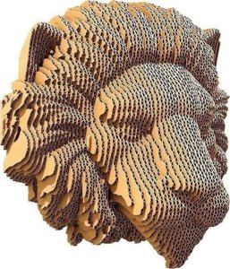 Puzzle ścienne 3D kartonowe - Lew 1